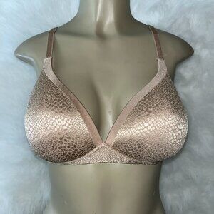 WARNERS BACK TO SMOOTH  SEAMLESS LINED NO WIRE BRA SZ 34C